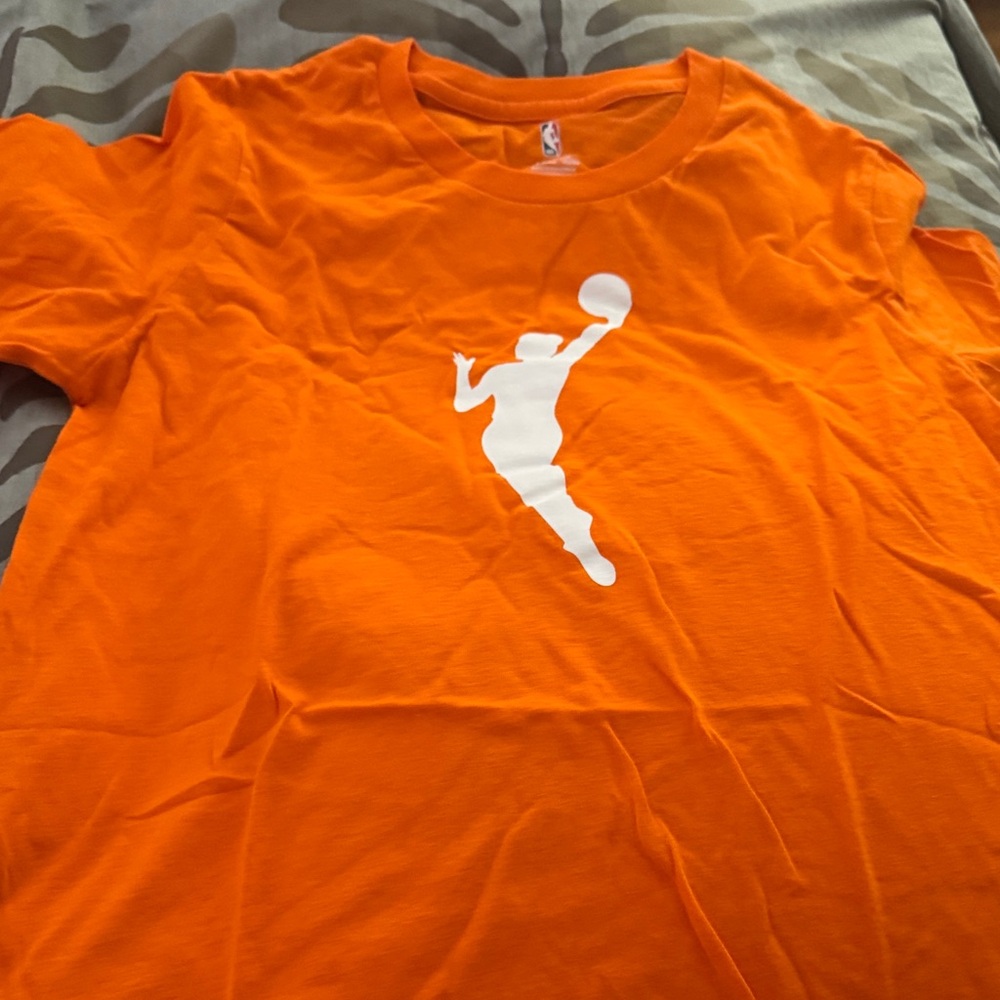 NBA Orange Tee with Logo